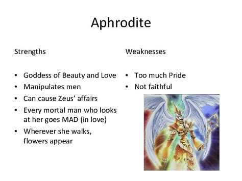 hermes god weaknesses|aphrodite weaknesses and strengths.